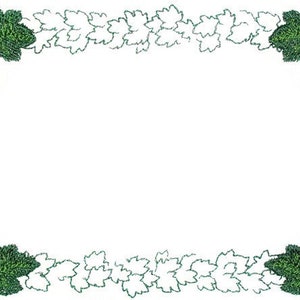 May include: A green and white leafy frame with red berries. The frame is perfect for adding a festive touch to your crafts.