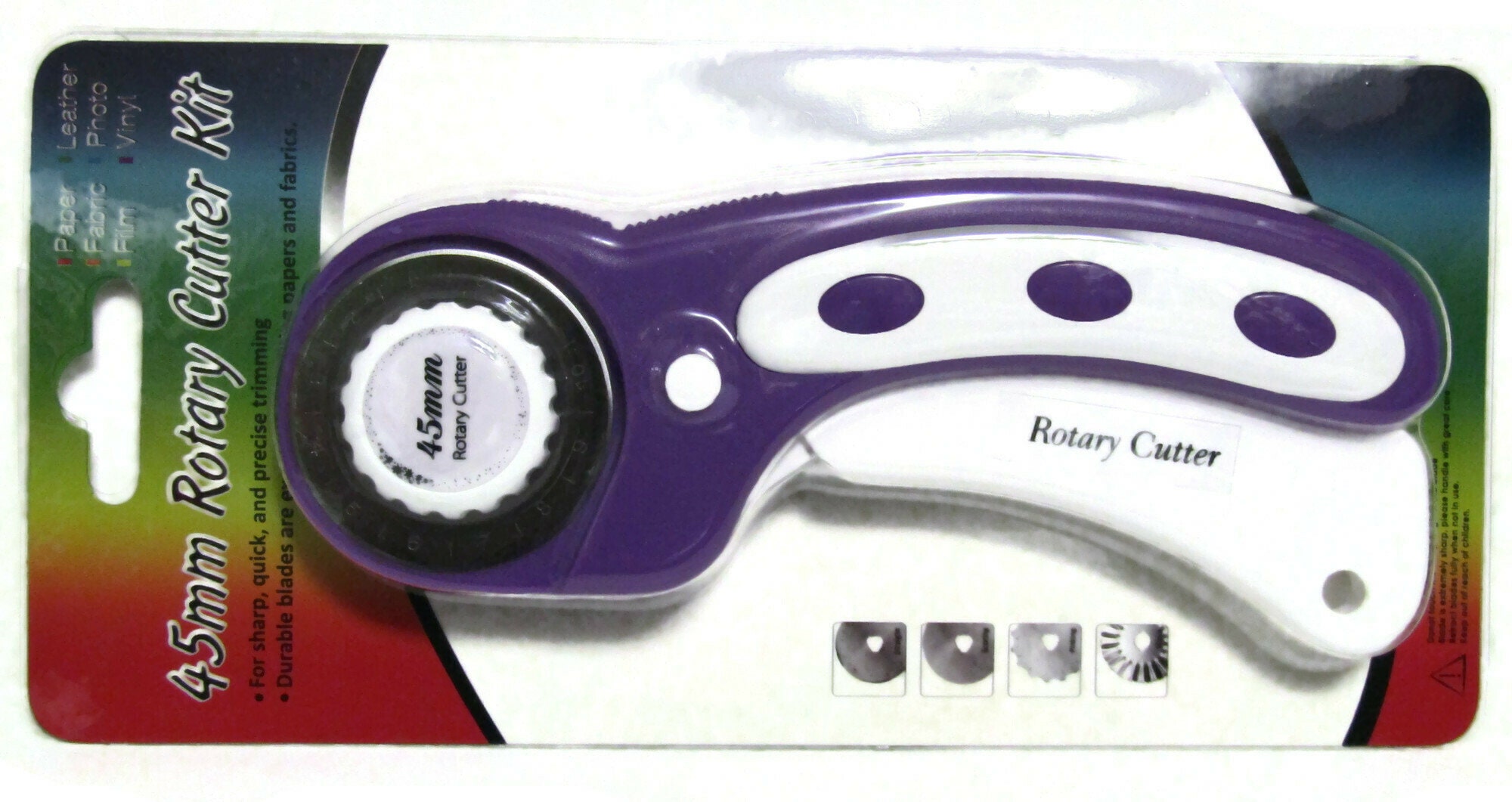 45mm Rotary Cutter and 4 SKS-7 45mm Rotary Blades With Case 