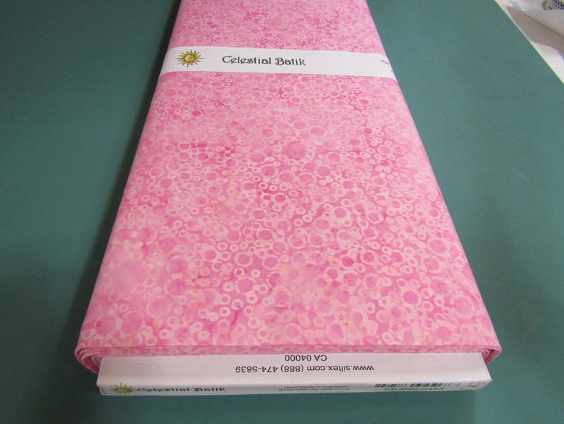 Quilt Binding Batik, Crib - King, Dots Pattern Bubblegum Pink Batik ...