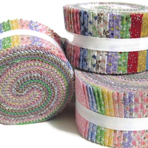 One 1930s Reproduction Jelly roll 40 strips x 2.5" wide 100% Cotton