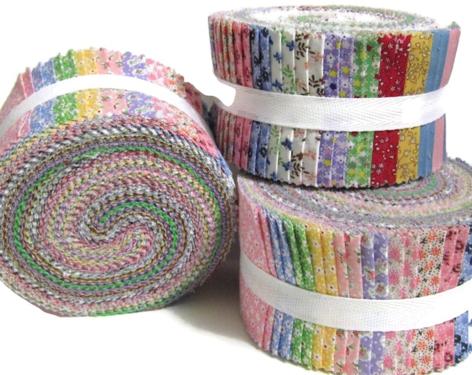 Jelly roll, 1930s Reproduction 40 strips x 2.5" wide 100% Cotton