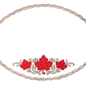 Canada Maple Leaf quilt label to customize with your personal message
