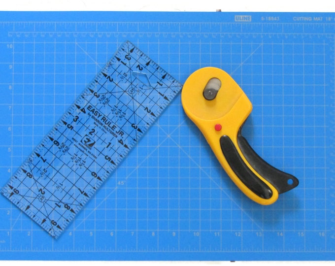 Blue Rotary Cutting Mat - 2 Sizes Available- Made from recycled materials