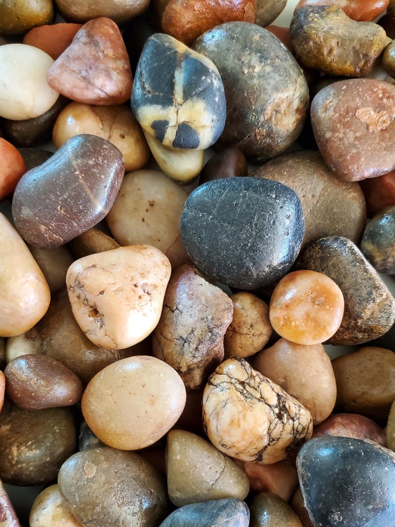 Rare Tan Rocks Beautiful and Unique River Rock Assortment / Meditation Stones / Zen ...