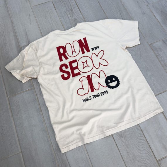 新品未開封　 BTS [RUNSEOKJIN] T-Shirt (Beige) A Fan's Treasure: Unveiling Jin's 'Runseokjin_EP.tour 2025