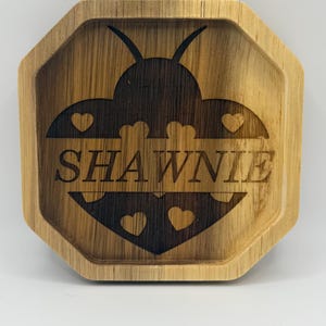 Personalized Engraved Wood Coaster Set - Custom Names and Designs, Gift for Him or Her