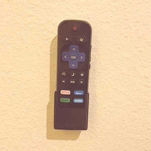 Useful 3d printed wall mounted Remote Holder Roku