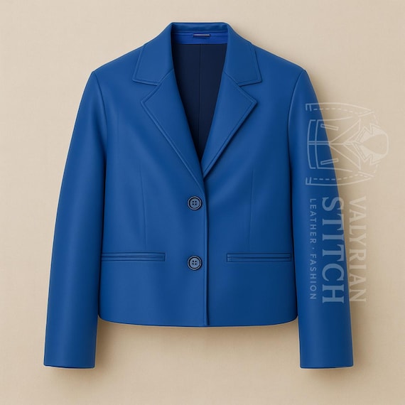 CLASSIC MINIMAL TAILORED JACKET【Blue】 90s Cashmere Wool Jacket 