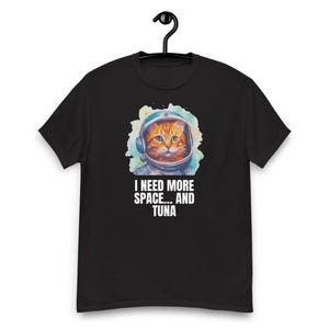 Funny T-Shirt Unisex Cat Design Regular Fit 100% Cotton Tee