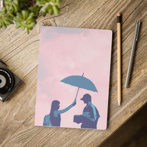 K-Drama Lovely Runner Journal | Couple Under Umbrella Softcover Notebook