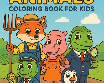 ABC Animals - Coloring Book for Kids | Printable PDF | Preschool Learning Fun