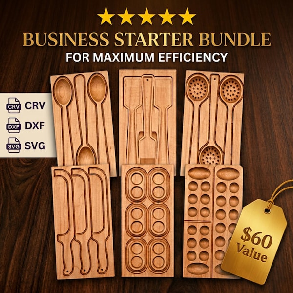Cnc Files For Starting A Cnc Machine Business [Utensils Games Svg. Dxf. Crv. Vcarve Aspire [ Cnc Projects [ Cnc Machine Files [ Cnc Plans