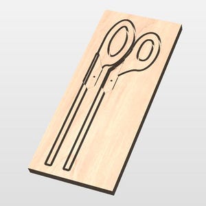 CNC gcode files for a salad tongs