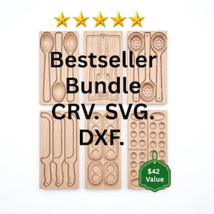 CNC Files Bundle/ Küchen Utensilien/ Spiele/ Vcarve, Aspire, CRV.