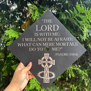 Bible Verse Graduation Cap Topper - Handmade & Bible Verse | Personalized Graduation Cap Topper