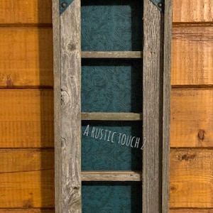 Belt Buckle Display Case - Holds 4 buckles-Teal