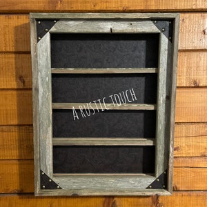 Belt Buckle Display Case - Holds 12 Buckles-chocolate