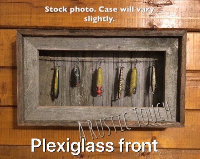 Fishing Lure Display Case Plexiglass Front Etsy