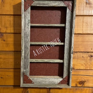Belt Buckle Display Case - holds 8 buckles- COPPER