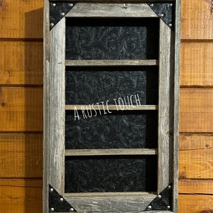 Belt Buckle Display Case - holds 8 buckles-Black