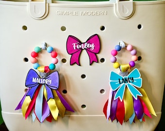 Personalized bag tag and tassel. Bogg Bag Jibbit