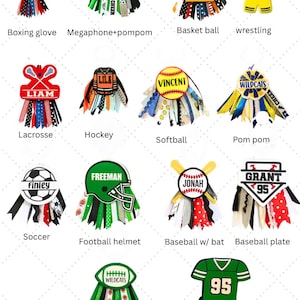 Personalized Sports Bag Tag | Custom Name Keychain | Team Gift | Bogg Bag Accessory image 2