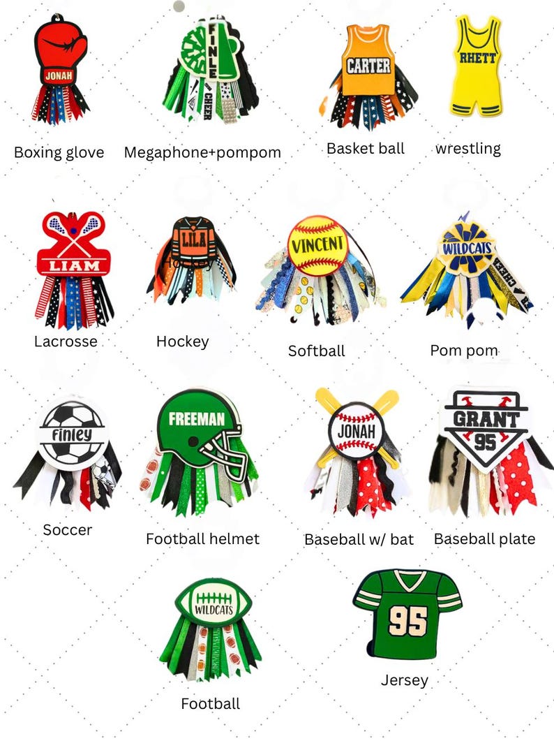 Personalized Sports Bag Tag | Custom Name Keychain | Team Gift | Bogg Bag Accessory image 2
