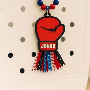 Personalized Sports Bag Tag | Custom Name Keychain | Team Gift | Bogg Bag Accessory image 6