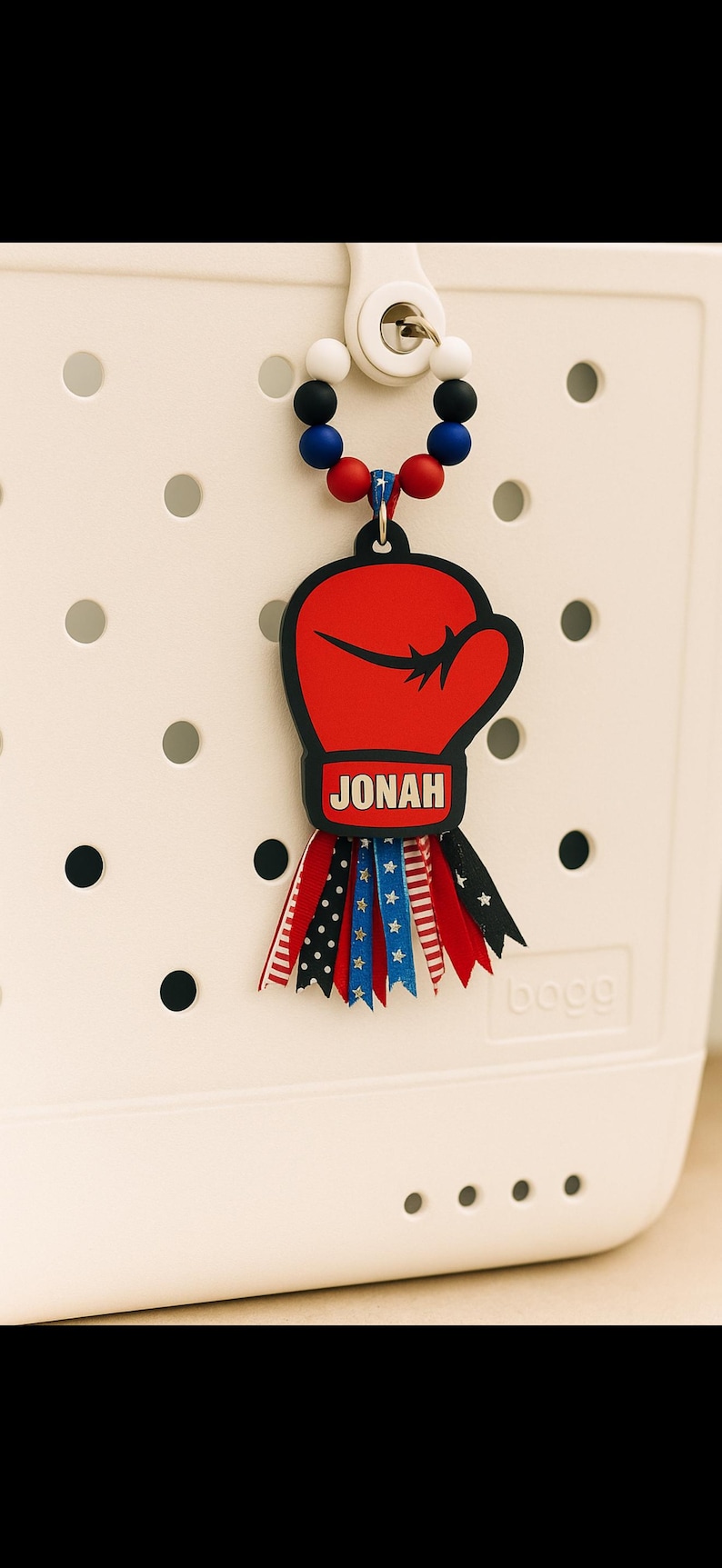 Personalized Sports Bag Tag | Custom Name Keychain | Team Gift | Bogg Bag Accessory image 6