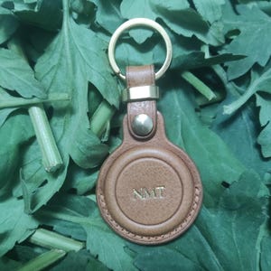 Housse en cuir personnalisée pour AirTag, porte-clés en cuir avec crochet pour AirTag, support Airta, porte-clés pour balise de localisation, étui en cuir AirTag