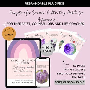 Self-Help Discipline Guide Done For You | Productivity eBook for Women | Achieve Goals & Build Better Habits PDF