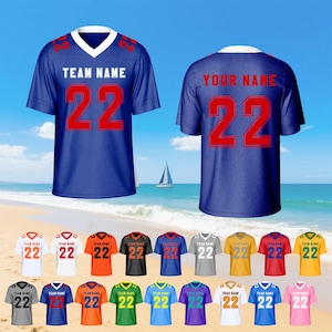 Custom Football Jersey: Personalized Name & Number, Sports Uniform