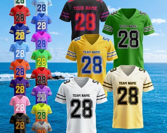 Custom Football Jersey Personalized Name Customize Logo Valentines Day Gift for Men Women Fan