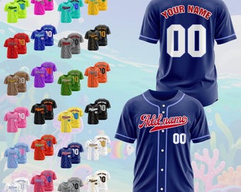 Custom Baseball Jersey Team Adult Fan Gift Name Logo for Men Women Wedding Uniform