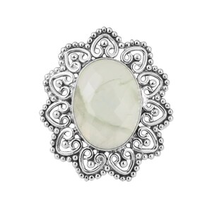 Green Prehnite 925 Sterling Silver Gemstone Ring ~ Handmade Jewelry   Designer Ring ~ Promise Ring Prehnite Ring Gemstone Jewelry All Size