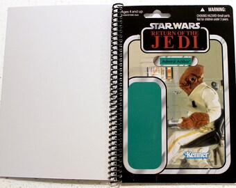 Admiral Ackbar Recycled Vintage Style Star Wars ROTJ Notebook/Journal
