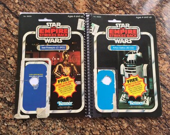 R2-D2 & C-3PO Recycled Original Vintage Star Wars The Empire Strike Back Notebook/Journal