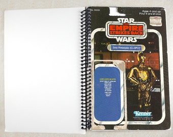 C-3PO Recycled Original Vintage Star Wars The Empire Strike Back Notebook/Journal