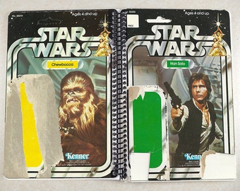 Han Solo and Chewbacca Recycled Vintage Style Star Wars Notebook/Journal