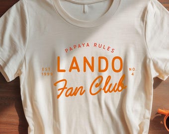 Lando Norris McLaren F1 T-Shirt: Papaya Racing Graphic Tee