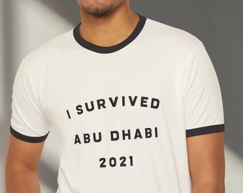 Abu Dhabi Grand Prix Ringer T-Shirt: Vintage Formula One Tee