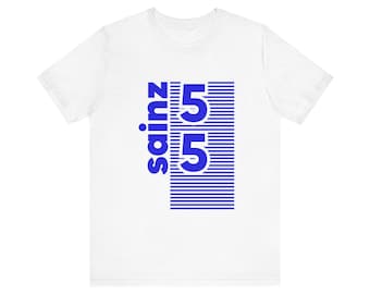 Carlos Sainz F1 Racing Graphic Tee: Vintage Formula One Fan Apparel