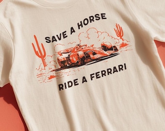 Ferrari F1 Graphic Tee: Vintage Formula One Racing, US Grand Prix