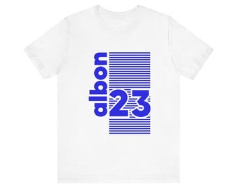 Alex Albon F1 Racing Tee: Williams Racing Graphic, Unisex Cotton