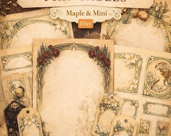 Art Nouveau Junk Journal Pack