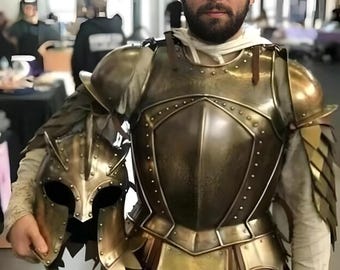 Mittelalterlicher Stahlkönigsschutz Rüstungsanzug: Herr der Ringe Cosplay Kostüm