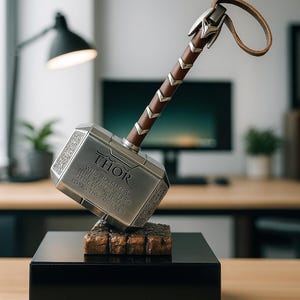 Thor Hammer | Norse Mythology Mjolnir | Warrior Hammer | Aluminum Collectible | Gift for Him | Home Decor Prop