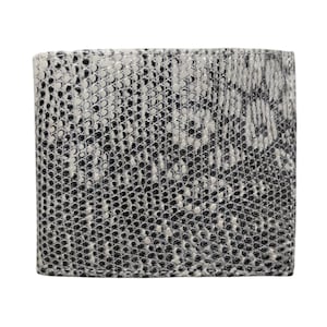 Genuine White Grey Monitor Lizard Men's Handmade Wallet Unique Wallet