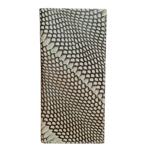 Genuine Cobra Skin Men's Long Wallet Grey Unisex, Handmade Exotic Snake Leather Wallet, Slim Card & Bill Holder, Premium Leather Gift Idea