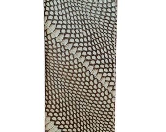 Genuine Cobra Skin Men's Long Wallet Grey Unisex, Handmade Exotic Snake Leather Wallet, Slim Card & Bill Holder, Premium Leather Gift Idea